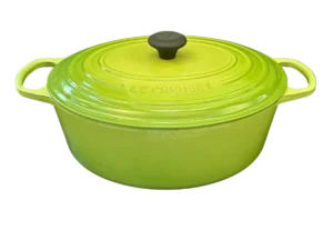 Le Creuset 9.5 qt oval dutch oven in palm