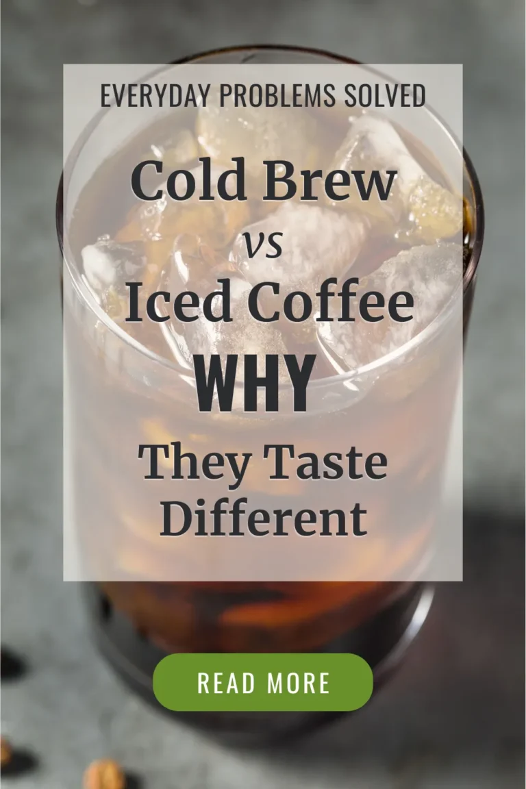 Cold brew vs iced coffee shown in two chilled coffee glasses over ice