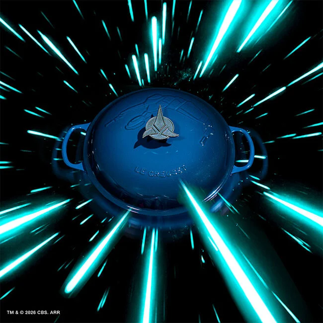 Klingon Round Braiser with Klingon Trefoil Knob